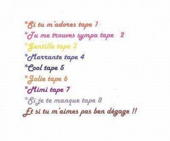 * Et si tu m'aimes, Tape 9